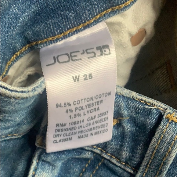 Joe’s Jeans denim distressed crop hem ankle skinny - Picture 3 of 7